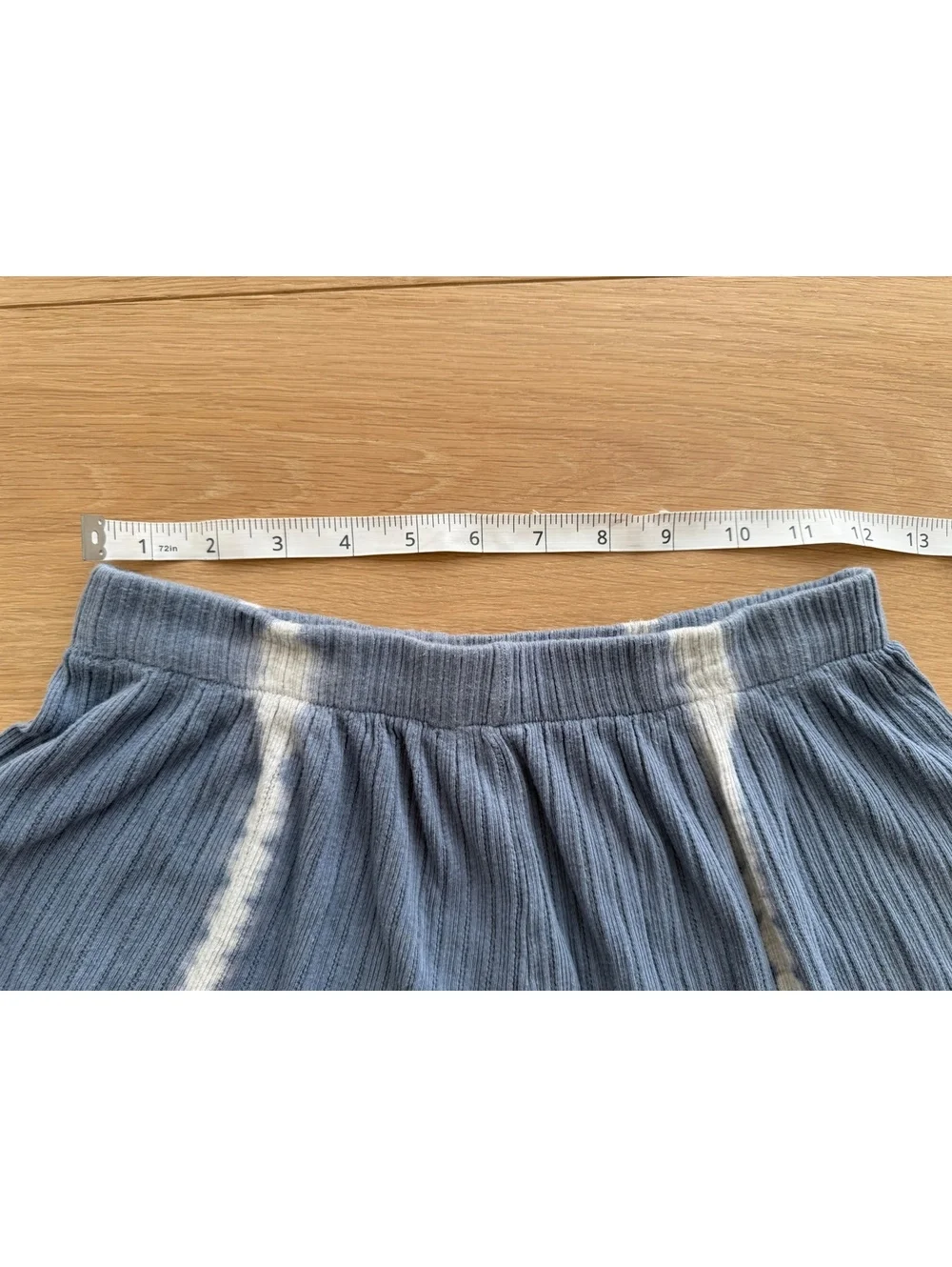 Intimately Free People Little Dream Blue Tie-dye Pointelle Pull-on Size Small